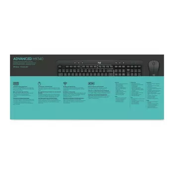 LOGITECH Mk540 Advanced Ασύρματο σετ πληκτρολογίου και ποντικιού - Azerty Βελγικό