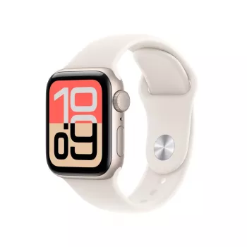 APPLE Watch SE 3 GPS 40mm Θήκη αλουμινίου Starlight με αθλητικό λουράκι S/M - Starlight