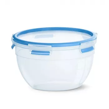 EMSA CLIP & CLOSE N10114 Στρογγυλό δοχείο 2,6 L Μπλε, Διάφανο 1 τεμ.