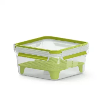 EMSA CLIP & GO XL Τάπερ φαγητού 1,3 L Πράσινο, Διάφανο 1 τεμ.