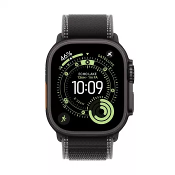 APPLE Watch Ultra 3 (2025) LTE 49mm Θήκη τιτανίου με Trail Loop M/L - Μαύρο/Σκούρο γκρι