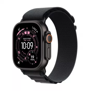 APPLE Watch Ultra 3 (2025) LTE 49mm Θήκη τιτανίου με Alpine Loop Large - Μαύρο