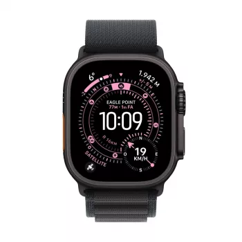APPLE Watch Ultra 3 (2025) LTE 49mm Θήκη τιτανίου με Alpine Loop Large - Μαύρο