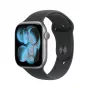 APPLE Watch Series 11 GPS 46mm Θήκη αλουμινίου Space Grey με μαύρο αθλητικό λουράκι S/M