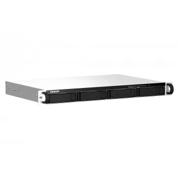QNAP TS-464eU NAS Rack (1U) Intel® Celeron® N5095 8 GB DDR4 0 TB QNAP Turbo System αλουμίνιο, μαύρο