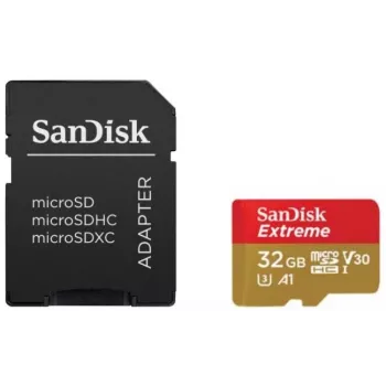 WESTERN DIGITAL SanDisk Micro SDHC κάρτα μνήμης Extreme, 32 GB, 100 MB/s, συσκευασία 2 τεμ.