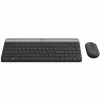 Logitech MK470 Ασύρματο πληκτρολόγιο+ποντίκι, Graphite, ποντίκι συμπεριλαμβάνεται, QWERTY US, USB