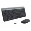Logitech MK470 Ασύρματο πληκτρολόγιο+ποντίκι, Graphite, ποντίκι συμπεριλαμβάνεται, QWERTY US, USB