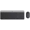 Logitech MK470 Ασύρματο πληκτρολόγιο+ποντίκι, Graphite, ποντίκι συμπεριλαμβάνεται, QWERTY US, USB