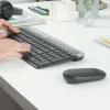 Logitech MK470 Ασύρματο πληκτρολόγιο+ποντίκι, Graphite, ποντίκι συμπεριλαμβάνεται, QWERTY US, USB