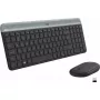 Logitech MK470 Ασύρματο πληκτρολόγιο+ποντίκι, Graphite, ποντίκι συμπεριλαμβάνεται, QWERTY US, USB