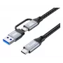 Equip 128431 Καλώδιο USB USB 3.2 Gen 2x2 1 m USB A/USB C USB C Μαύρο