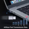 Equip 128410 Καλώδιο USB USB4 Gen 3x2 0,13 m USB C Μαύρο