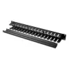 Equip Πάνελ διαχείρισης καλωδίων για rack 19 ιντσών, Μαύρο