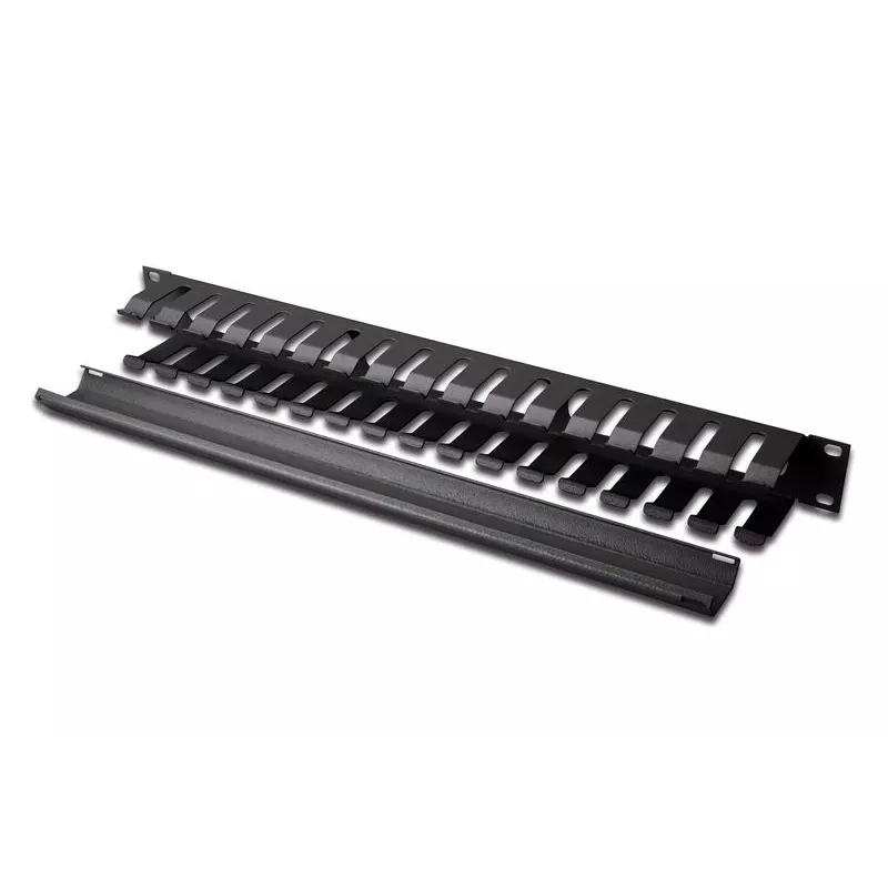 Equip Πάνελ διαχείρισης καλωδίων για rack 19 ιντσών, Μαύρο