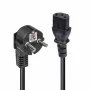 Lindy 3m Καλώδιο τροφοδοσίας Schuko 2-Pin αρσενικό σε IEC C13, Μαύρο, 3 m, CEE7/7, Υποδοχή C13