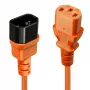 Lindy 1m Καλώδιο επέκτασης IEC, Πορτοκαλί