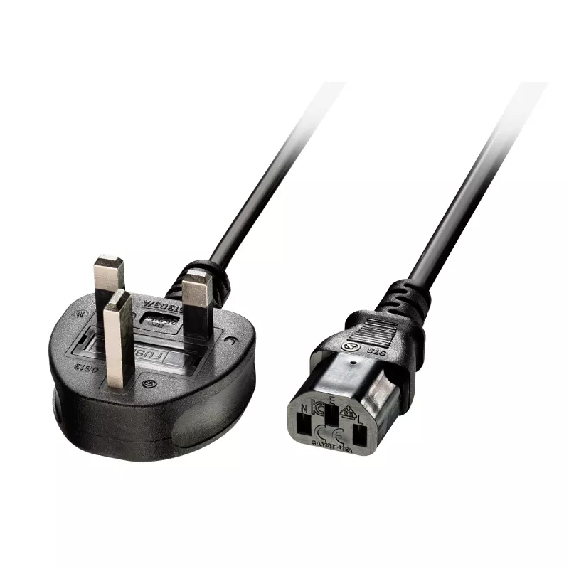 Lindy 2m Καλώδιο τροφοδοσίας UK σε IEC C13