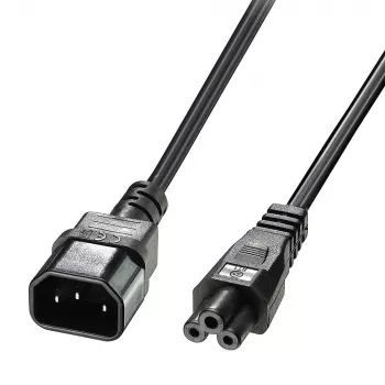 Lindy 3m Καλώδιο τροφοδοσίας C5 σε C14, χωρίς μόλυβδο, 3 m, Υποδοχή C14, Υποδοχή C5