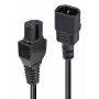 Lindy 2m Καλώδιο τροφοδοσίας IEC C14 σε IEC C15 'Hot Condition', Μαύρο