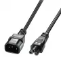 Lindy 2m Καλώδιο τροφοδοσίας C5 σε C14, χωρίς μόλυβδο