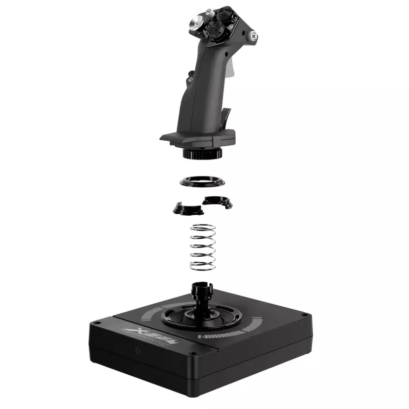 Logitech G X56 H.O.T.A.S. joystick και μοχλός γκαζιού (Saitek Pro Flight X56 Rhino), ενσύρματο USB, PC, μαύρο
