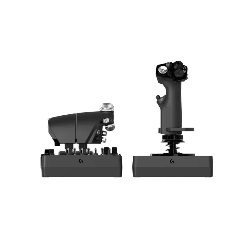 Logitech G X56 H.O.T.A.S. joystick και μοχλός γκαζιού (Saitek Pro Flight X56 Rhino), ενσύρματο USB, PC, μαύρο