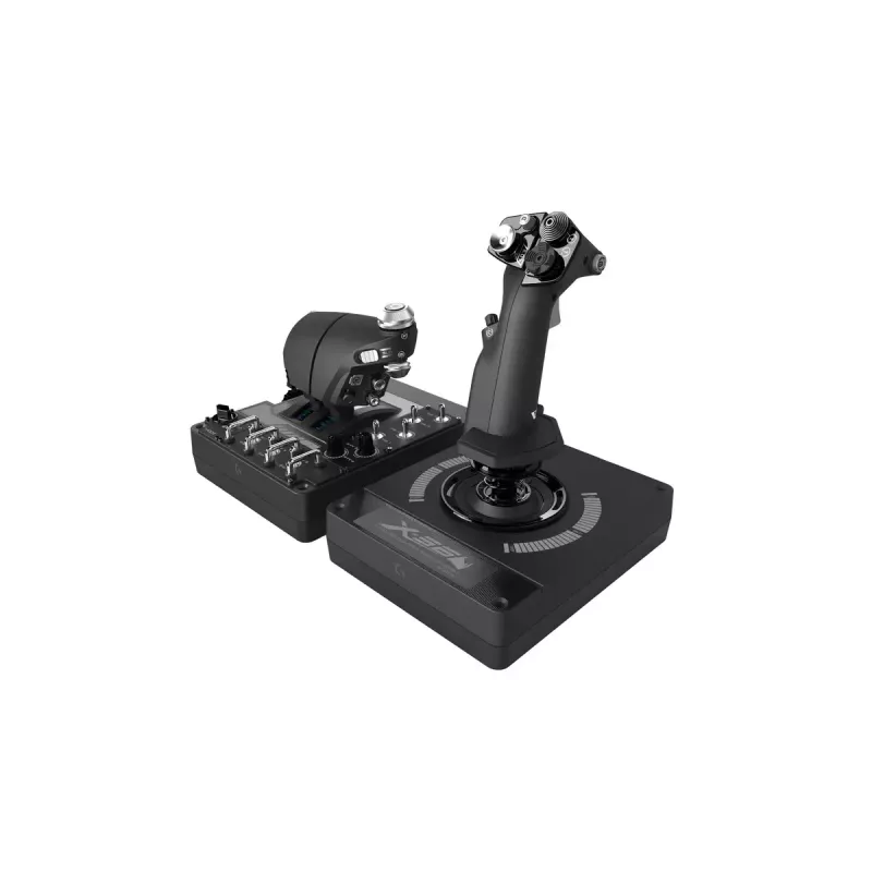 Logitech G X56 H.O.T.A.S. joystick και μοχλός γκαζιού (Saitek Pro Flight X56 Rhino), ενσύρματο USB, PC, μαύρο