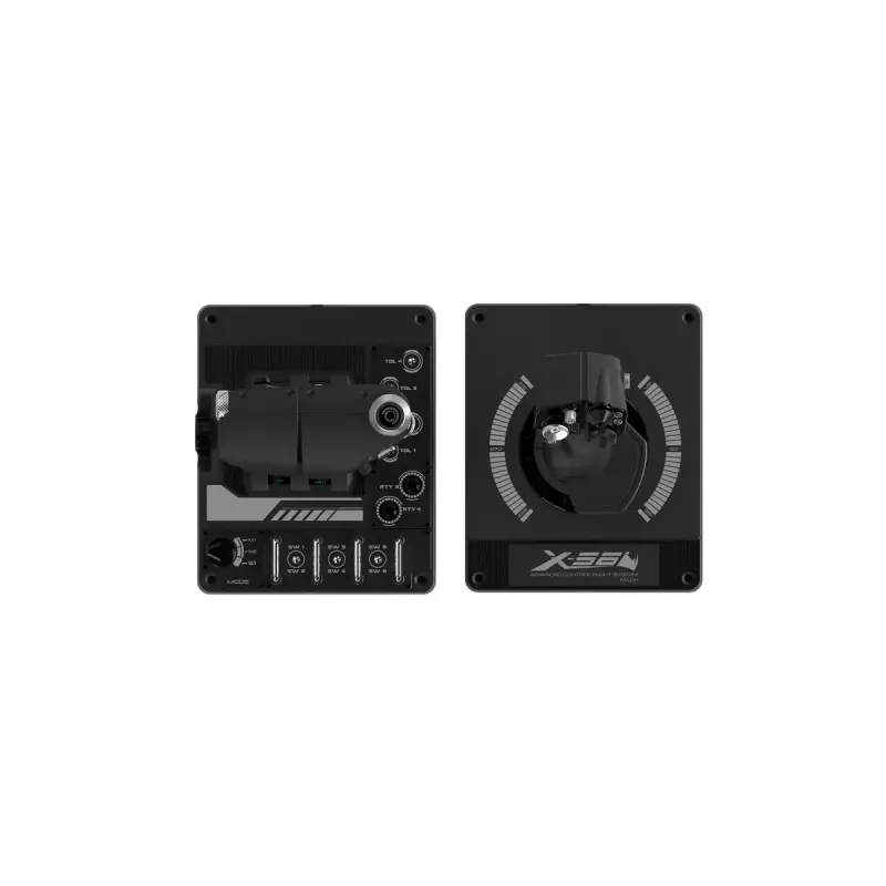 Logitech G X56 H.O.T.A.S. joystick και μοχλός γκαζιού (Saitek Pro Flight X56 Rhino), ενσύρματο USB, PC, μαύρο