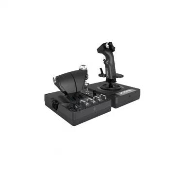 Logitech G X56 H.O.T.A.S. joystick και μοχλός γκαζιού (Saitek Pro Flight X56 Rhino), ενσύρματο USB, PC, μαύρο