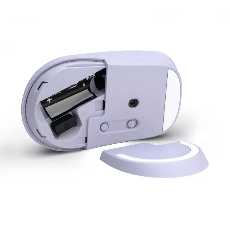 HP 400 Αθόρυβο Μωβ ασύρματο ποντίκι, αμφίχειρο, RF Wireless + Bluetooth, 6000 DPI, Μωβ
