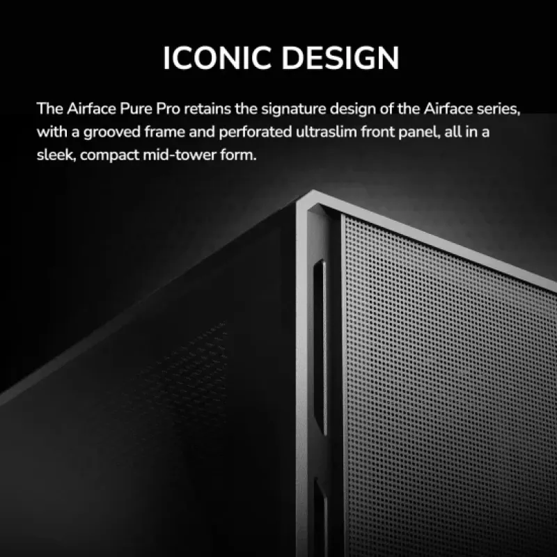 Κουτί Midi-Tower COUGAR Airface Pure PRO, ARGB, Μαύρο
