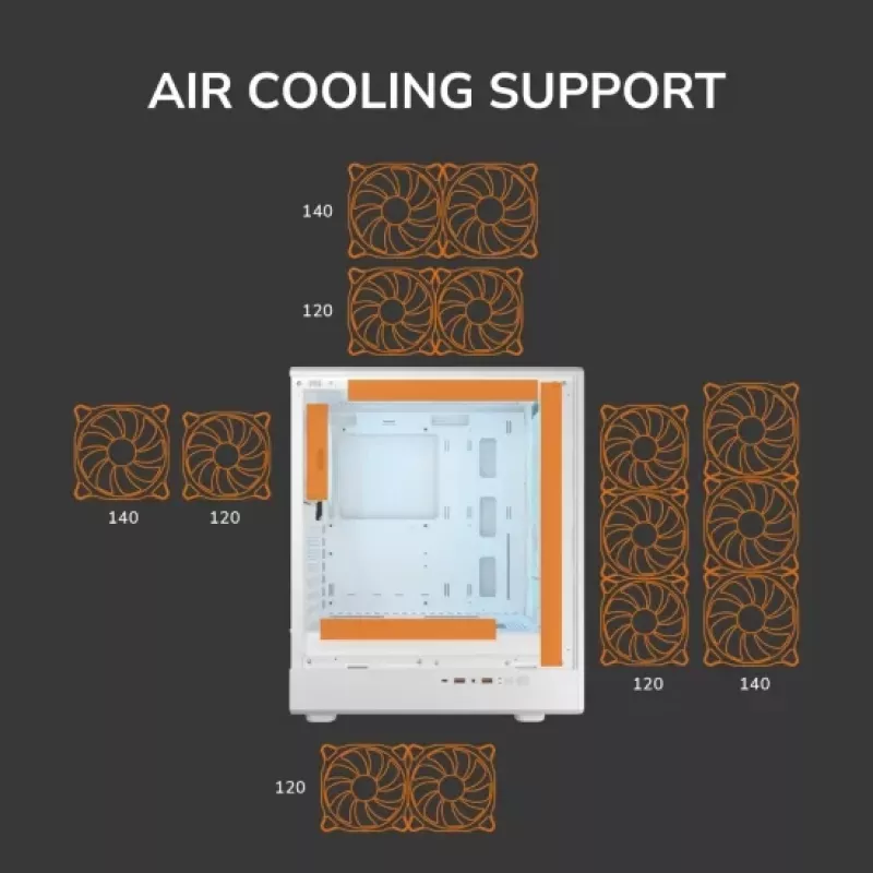 Κουτί Midi-Tower COUGAR Airface Pure PRO, ARGB, Μαύρο