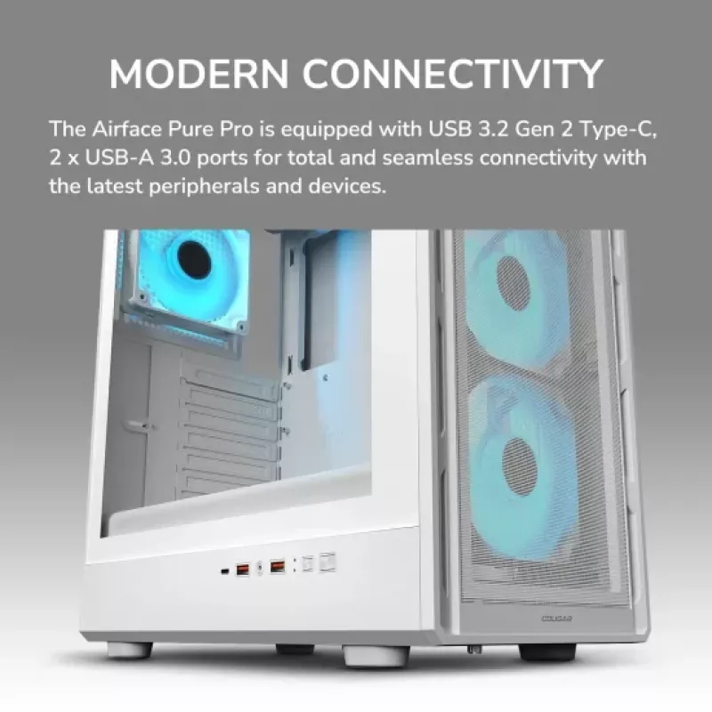 Κουτί Midi-Tower COUGAR Airface Pure PRO, ARGB, Μαύρο
