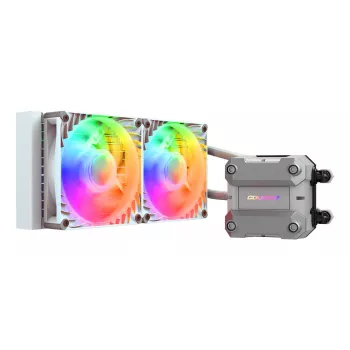 COUGAR CPU υδρόψυξη Poseidon Ultra 240, ARGB, λευκό, All-in-One υδρόψυκτρο, 12 cm, 500 RPM, 2200 RPM, λευκό