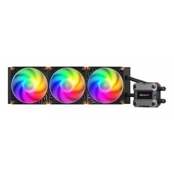 COUGAR CPU υδρόψυξη Poseidon Ultra 360, ARGB, μαύρο, All-in-One υδρόψυξη, 12 cm, 500 RPM, 2200 RPM, μαύρο