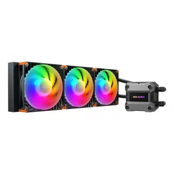 COUGAR CPU υδρόψυξη Poseidon Ultra 360, ARGB, μαύρο, All-in-One υδρόψυξη, 12 cm, 500 RPM, 2200 RPM, μαύρο