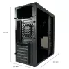 Κουτί PC LC-Power LC-7041B-ON Midi Tower Μαύρο