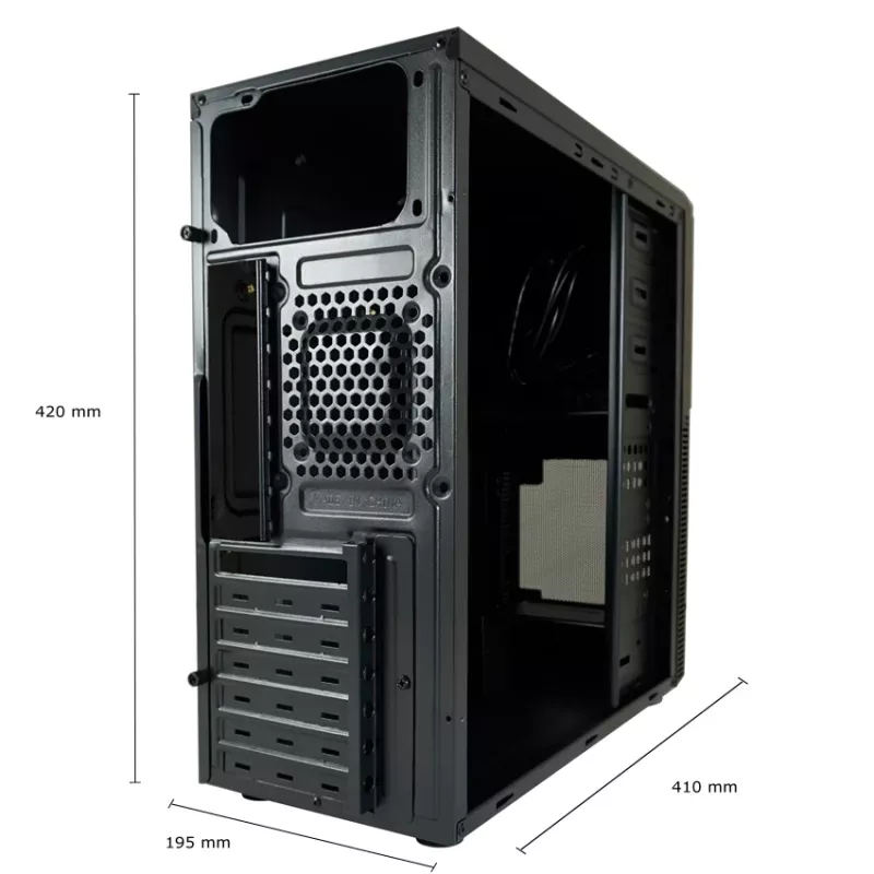 Κουτί PC LC-Power LC-7041B-ON Midi Tower Μαύρο