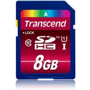 Μνήμη Flash Transcend 8GB SDHC Class 10 UHS-I TS8GSDU1