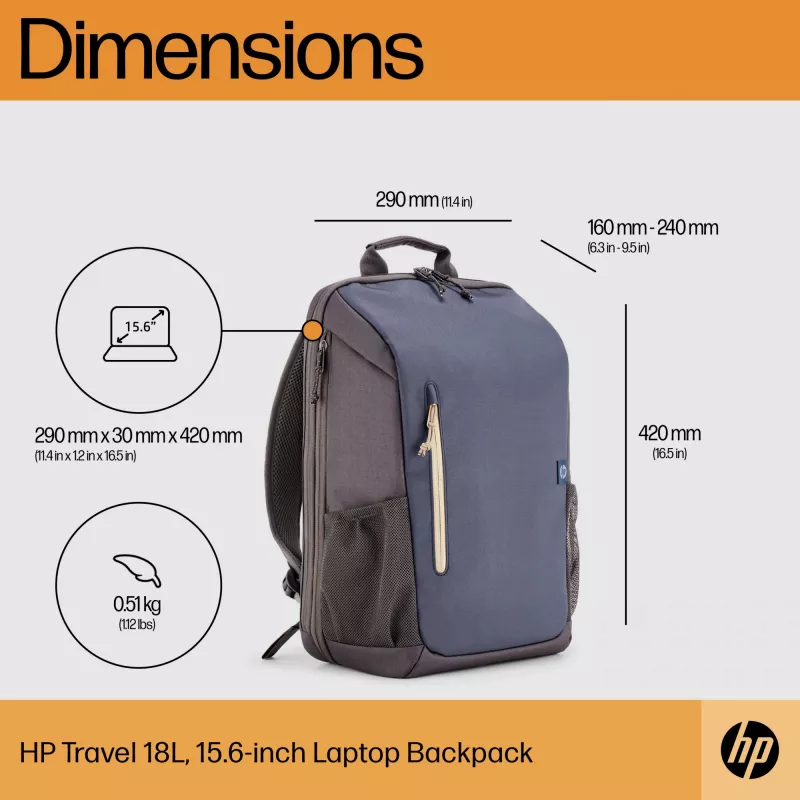HP Travel 18 Λίτρα 15.6 Iron Γκρι Σακίδιο laptop