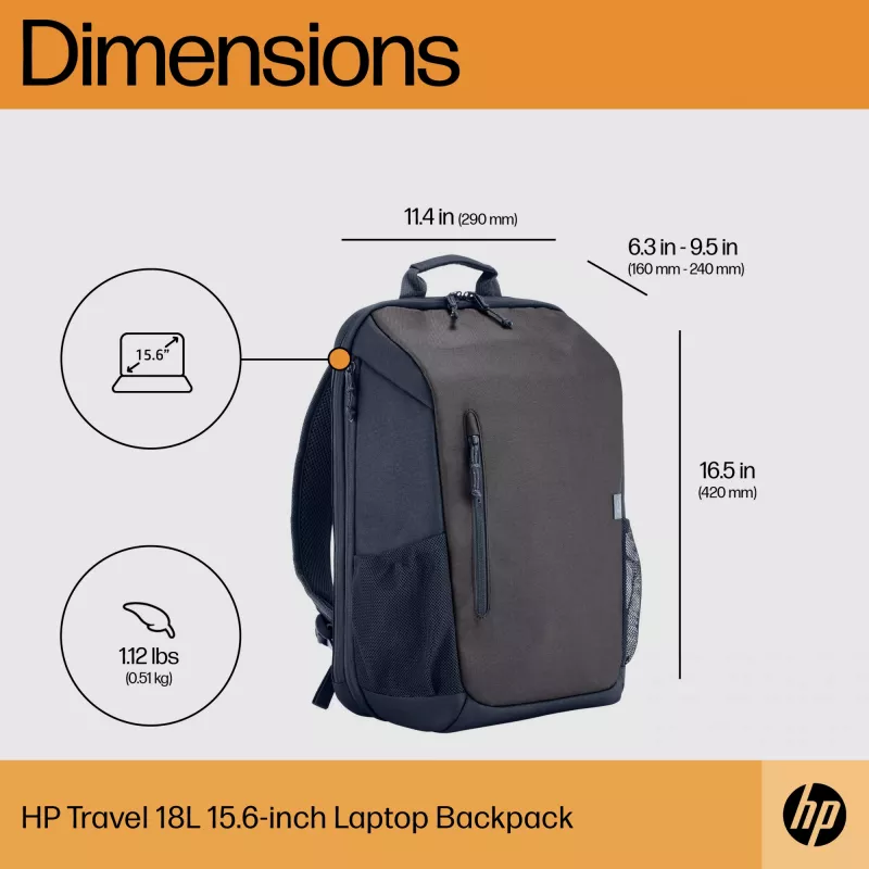 HP Travel 18 Λίτρα 15.6 Iron Γκρι Σακίδιο laptop