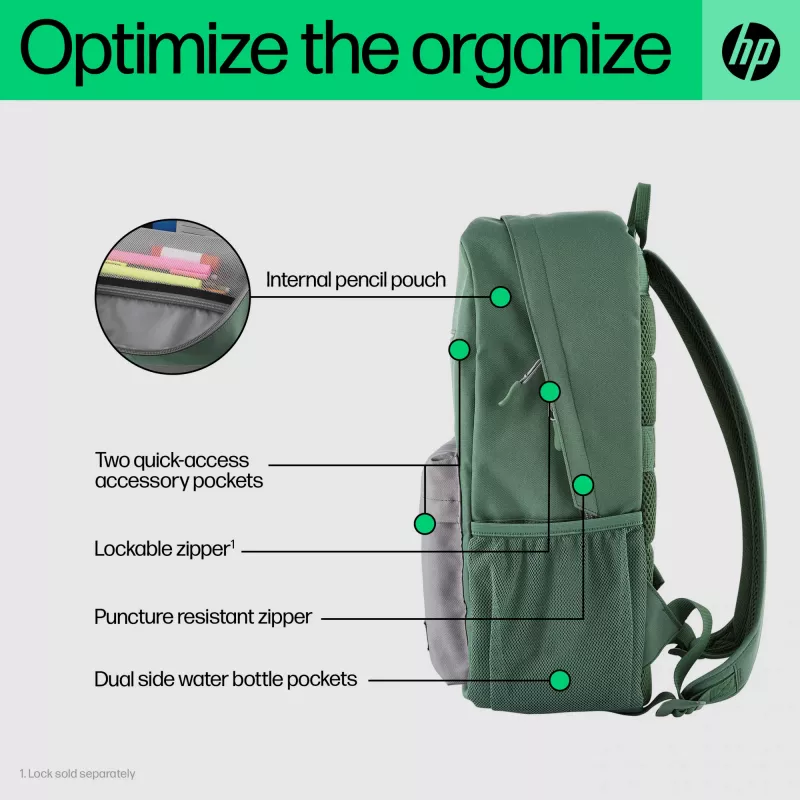 HP Campus Lavender Σακίδιο, Σακίδιο, 490 g