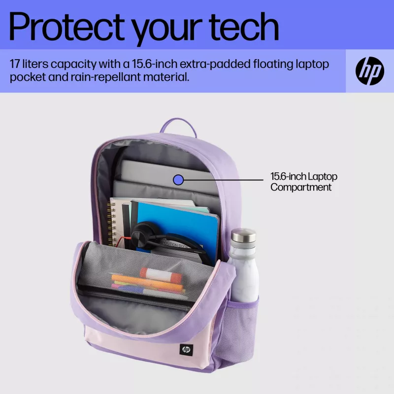 HP Campus Lavender Σακίδιο, Σακίδιο, 490 g