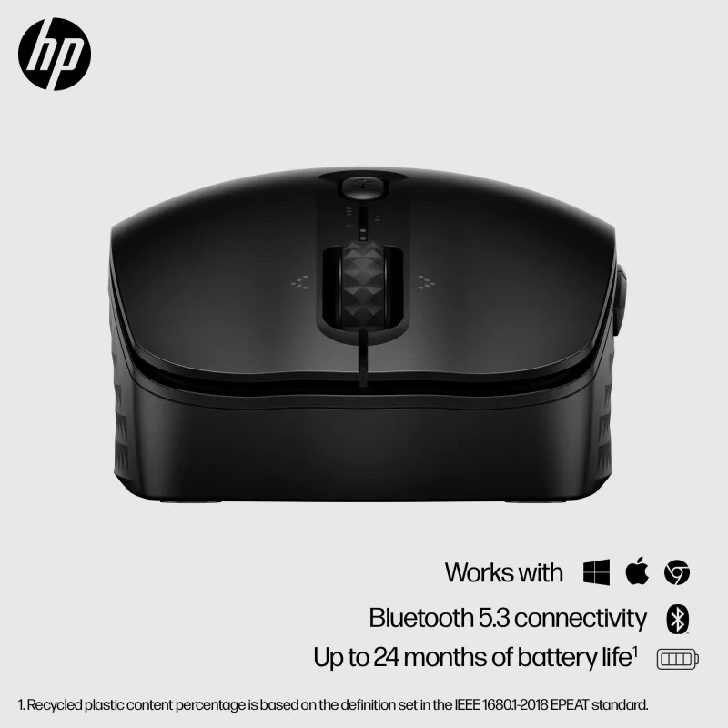 HP 420 Προγραμματιζόμενο ποντίκι Bluetooth, Αμφίχειρο, Bluetooth, 4000 DPI, Μαύρο