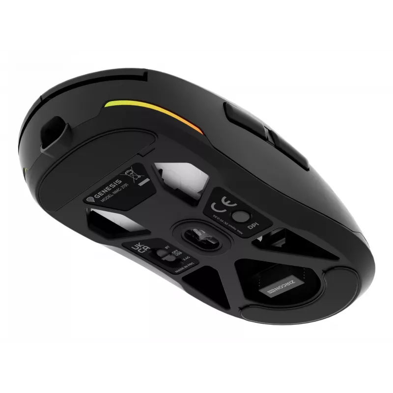 GENESIS Zircon 660 Ποντίκι Gaming Δεξιόχειρας RF Wireless + Bluetooth + USB Type-A Οπτικό 12000 DPI