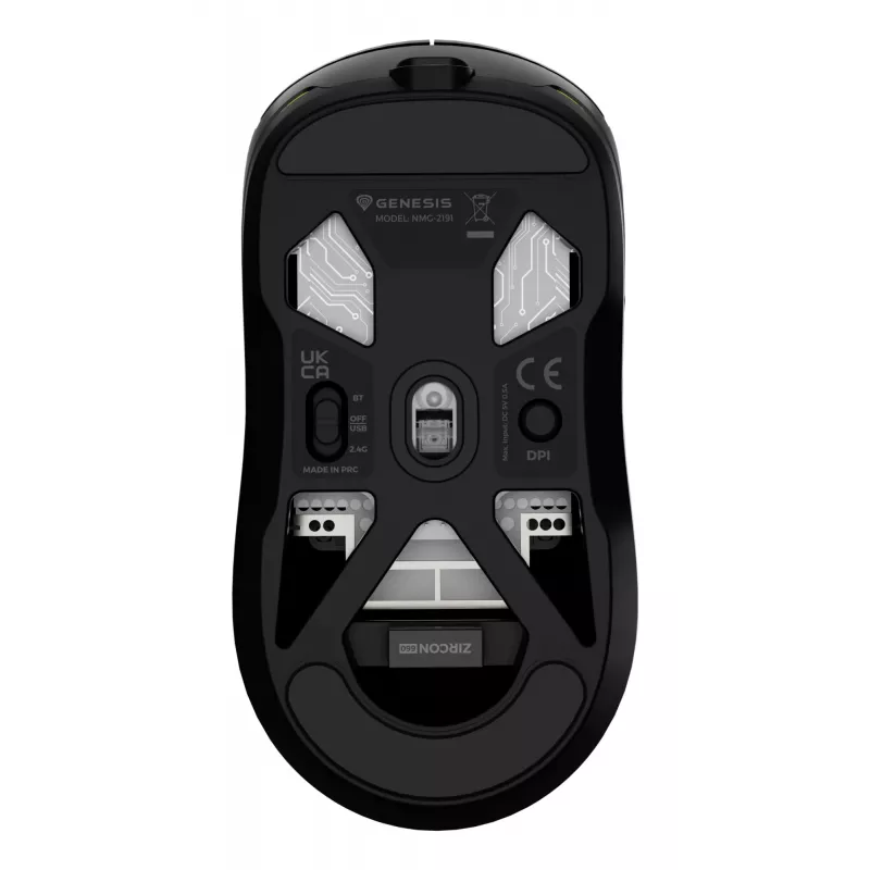 GENESIS Zircon 660 Ποντίκι Gaming Δεξιόχειρας RF Wireless + Bluetooth + USB Type-A Οπτικό 12000 DPI