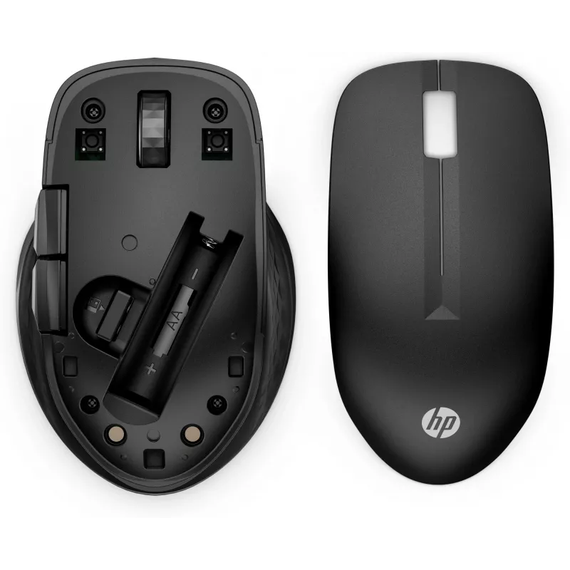 HP 430 Multi-Device Ασύρματο Ποντίκι, αμφίχειρο, οπτικό, RF Wireless + Bluetooth, 1200 DPI, Μαύρο