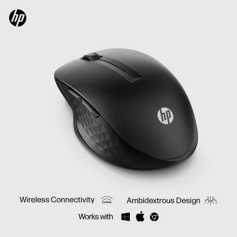 HP 430 Multi-Device Ασύρματο Ποντίκι, αμφίχειρο, οπτικό, RF Wireless + Bluetooth, 1200 DPI, Μαύρο