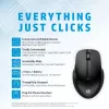 HP 430 Multi-Device Ασύρματο Ποντίκι, αμφίχειρο, οπτικό, RF Wireless + Bluetooth, 1200 DPI, Μαύρο
